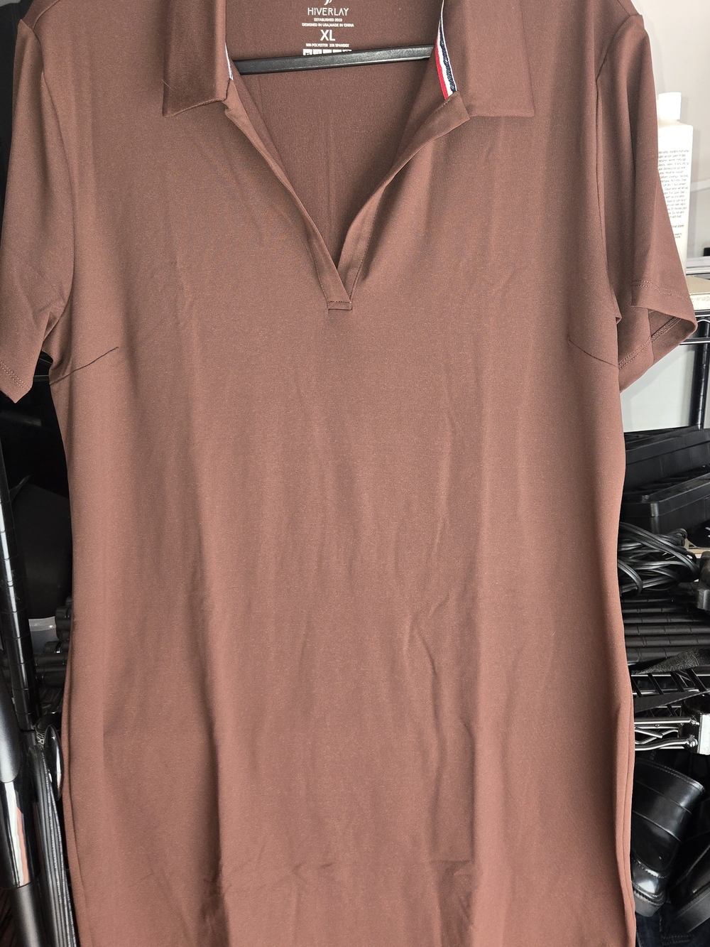 Hiverlay Brown Polo-Style Women's Top Golf